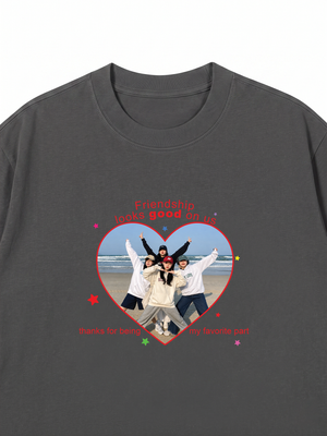 Áo Thun Custom Friend Heart