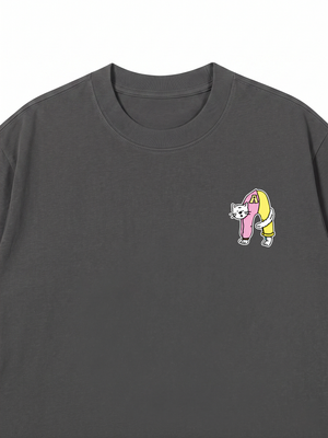 Áo Thun Custom Alphabet Cat