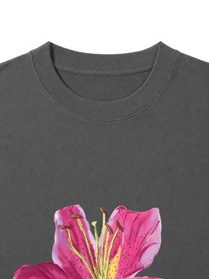 Áo Thun Nữ Bloom Girl Pink Lily
