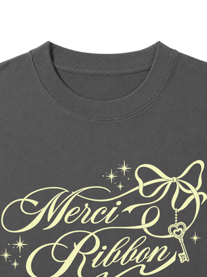 Áo Thun Nữ Merci Ribbon