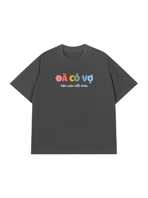 Áo Thun Custom Couple Đã Có Vợ - Chồng