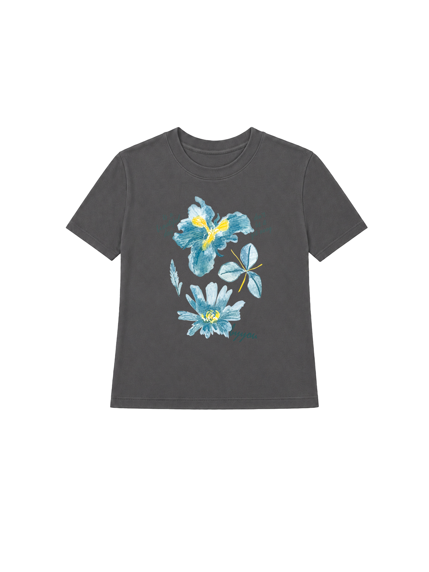 Áo Thun Nữ Blue Flower