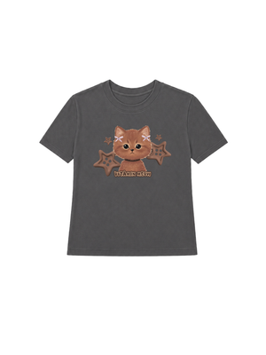 Áo Thun Nữ Brown Cat
