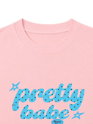 Áo Thun Nữ Pretty Babe Blue Tiffany Polka