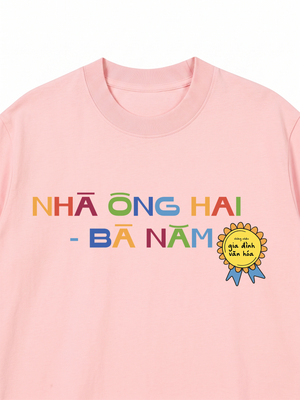 Áo Thun Custom Chứng Nhận Gia Đình Văn Hóa