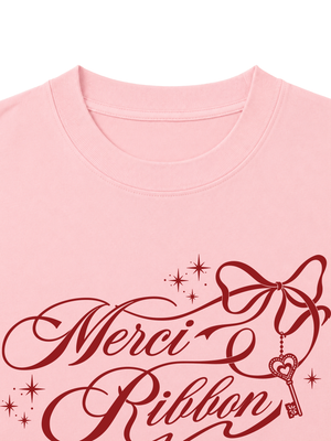 Áo Thun Nữ Merci Ribbon