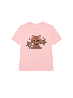 Áo Thun Nữ Brown Cat