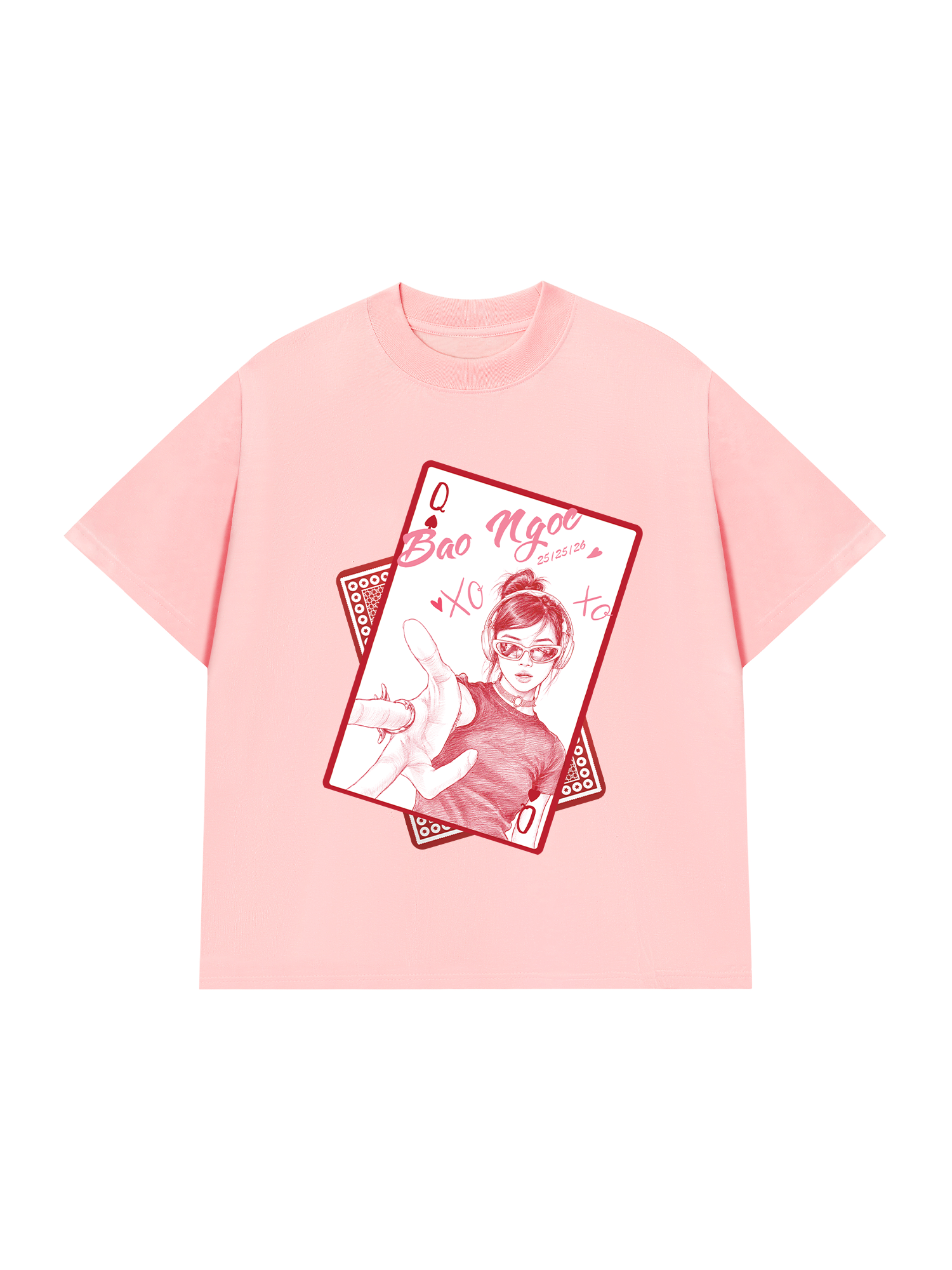 Áo Thun Custom Queen of Heart Comfort Colors