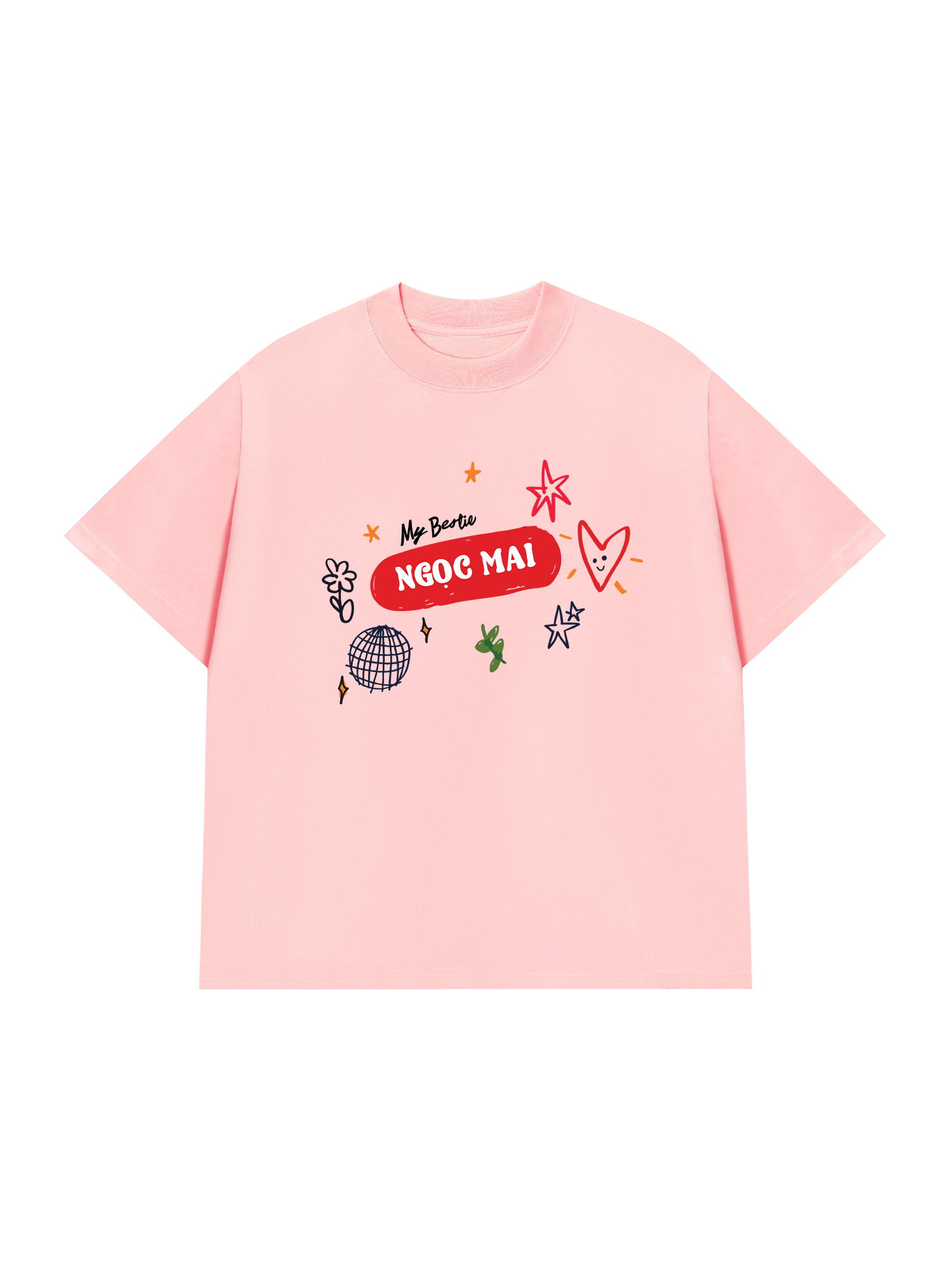 Áo Thun Custom Bestie Name