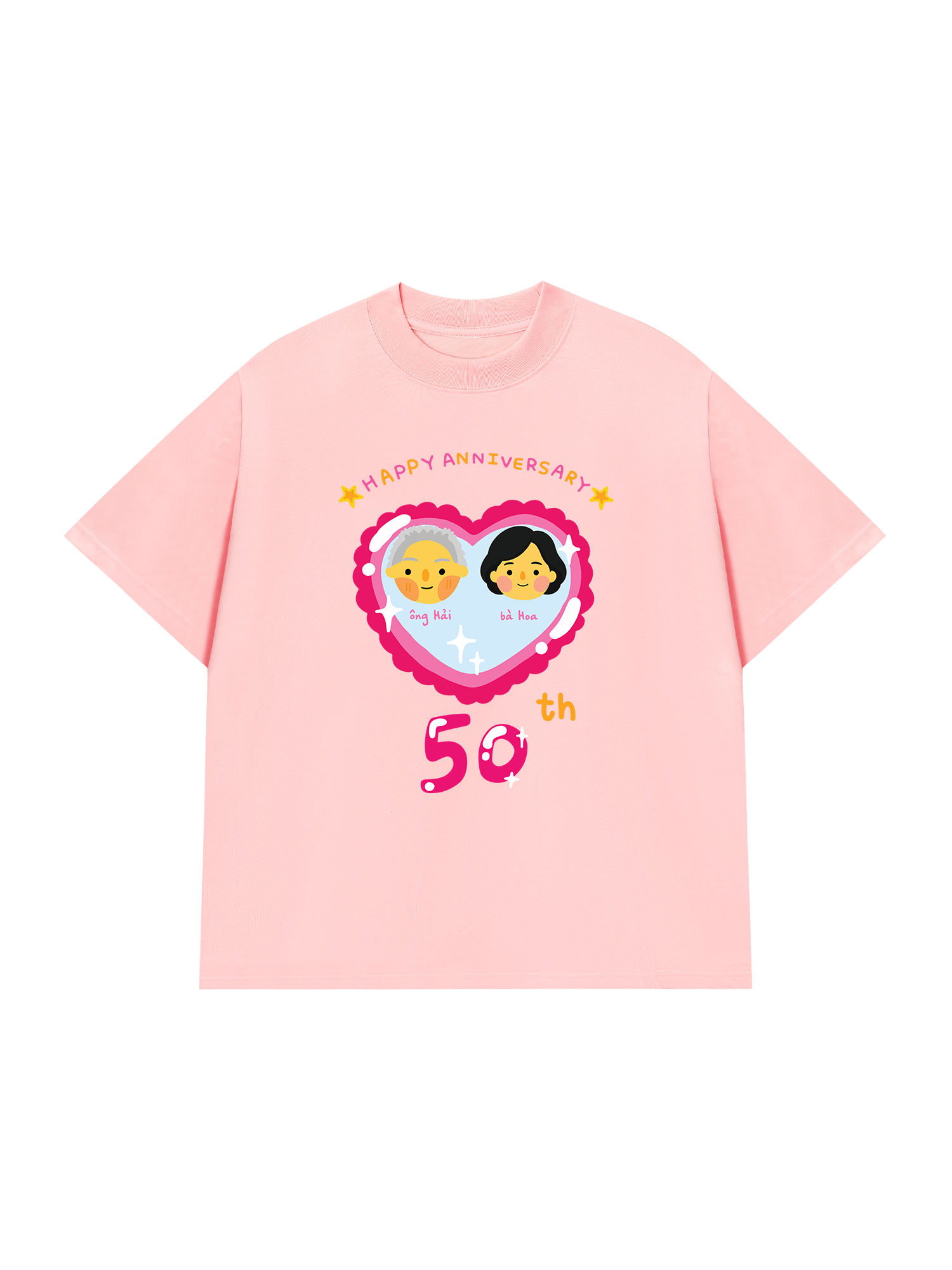 Áo Thun Custom Happy Anniversary