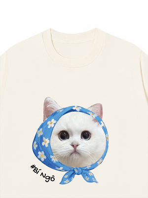 Áo Thun Custom Dog Cat With Bandana