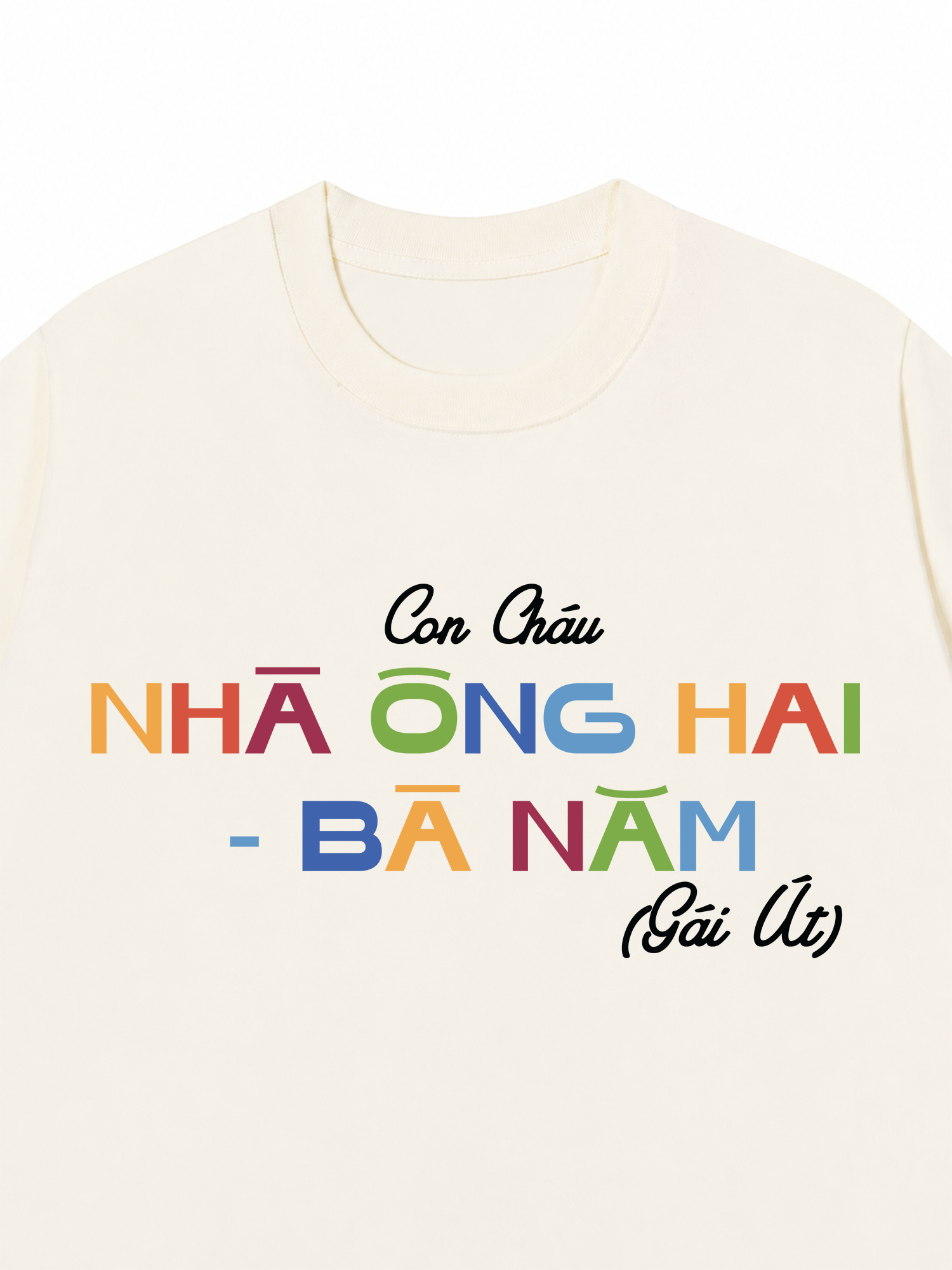 Áo Thun Custom Con Cháu Nhà Ông Bà
