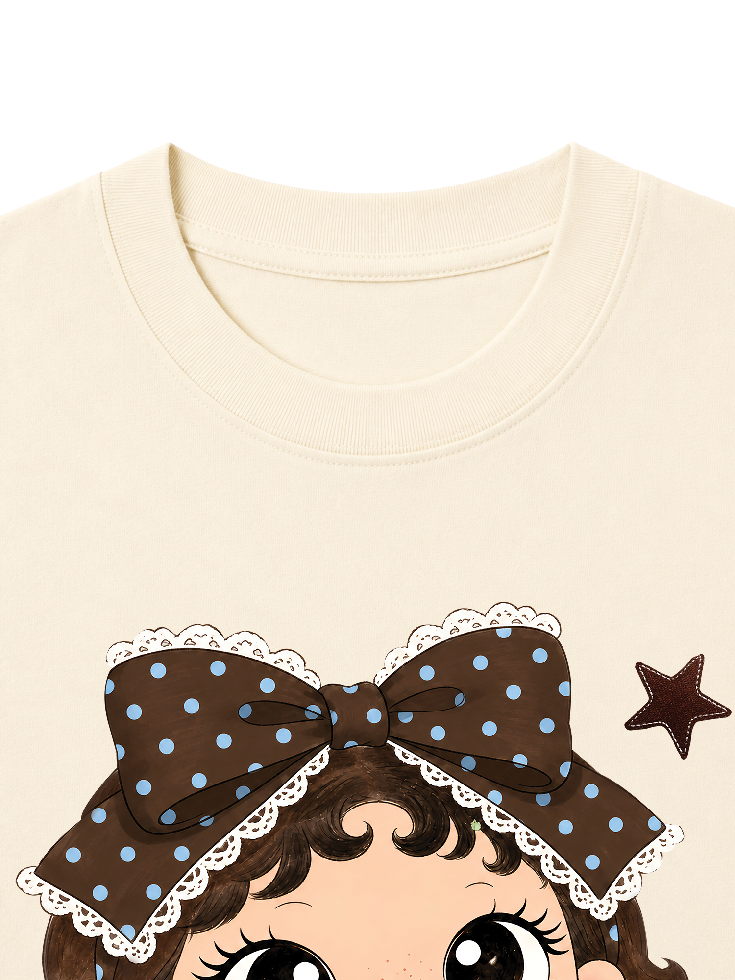 Áo Thun Nữ Blue Tiffany Polka Girl