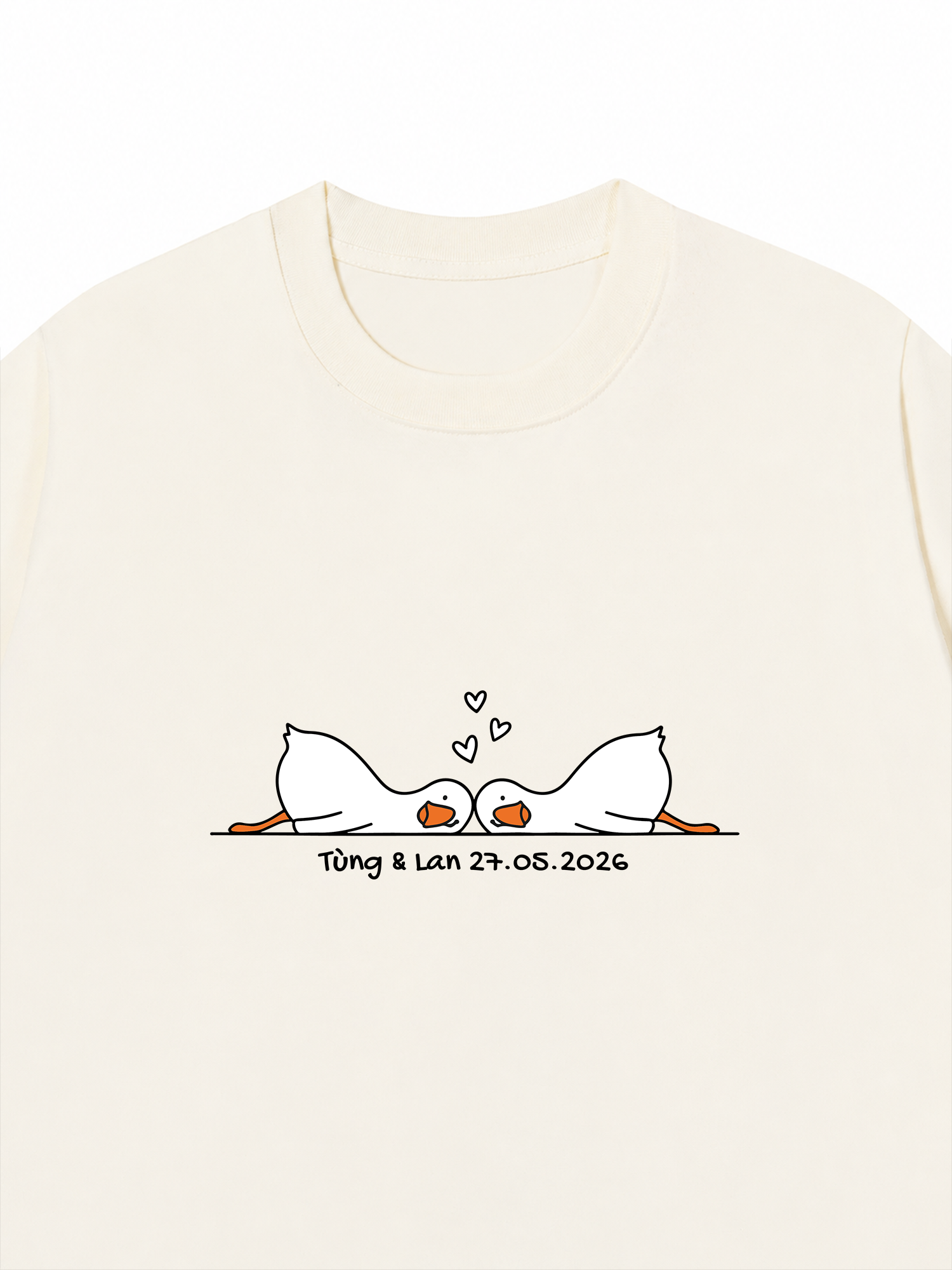 Áo Thun Custom Couple Minimal