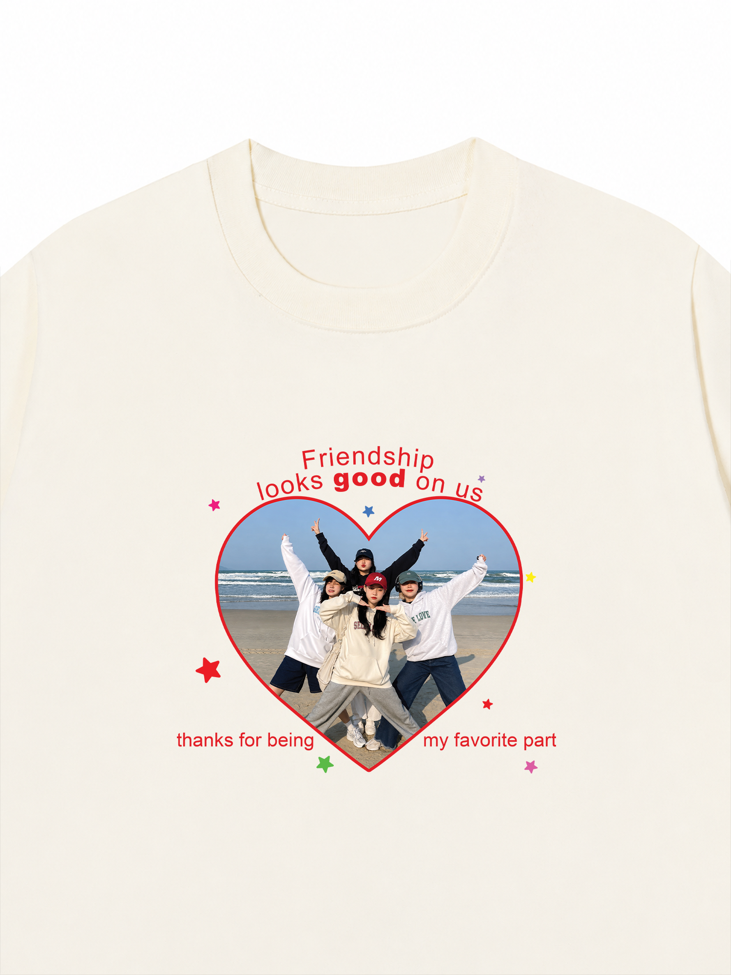 Áo Thun Custom Friend Heart