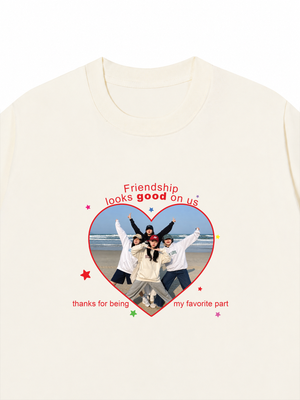 Áo Thun Custom Friend Heart