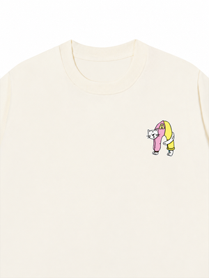 Áo Thun Custom Alphabet Cat