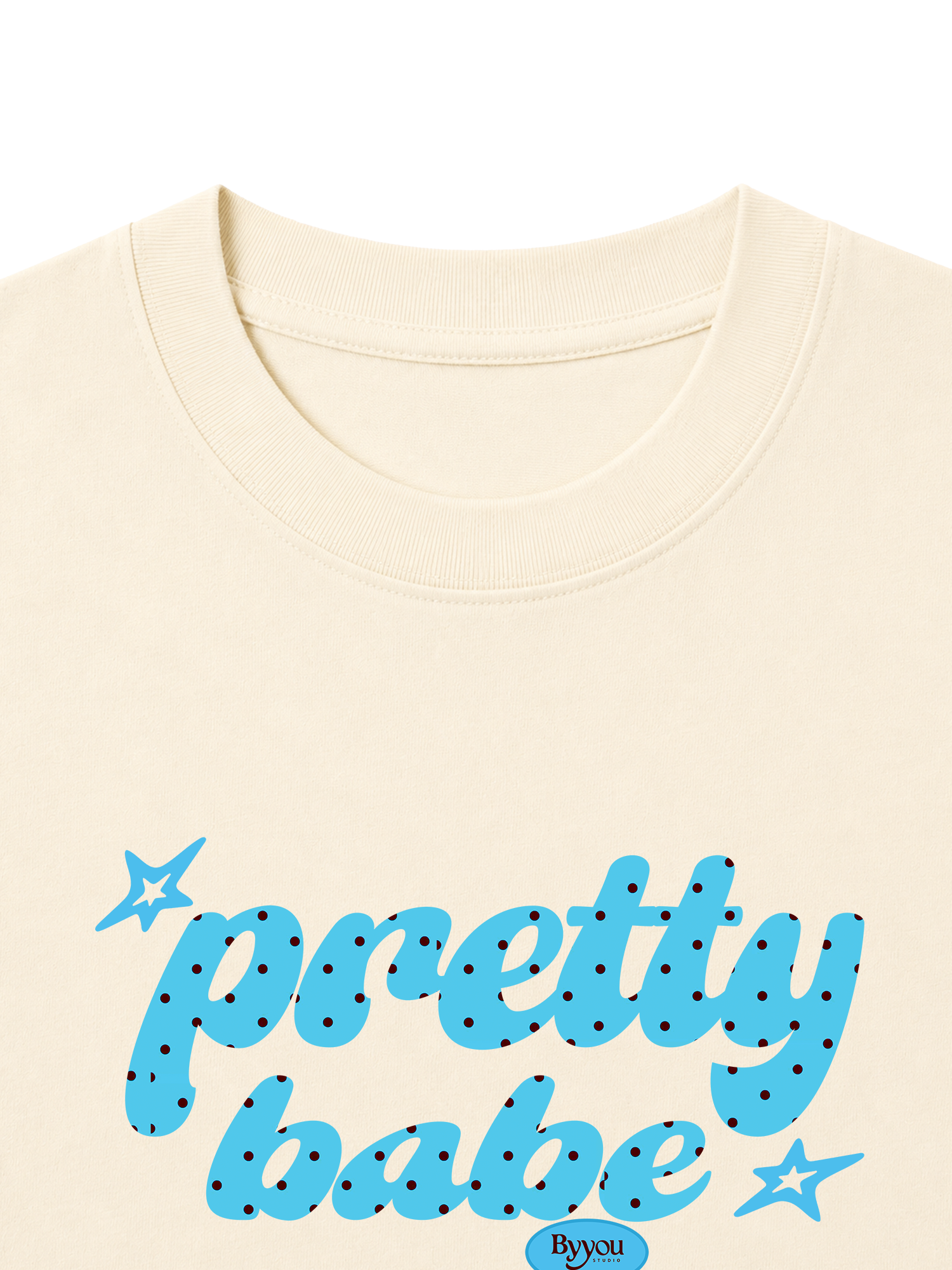 Áo Thun Nữ Pretty Babe Blue Tiffany Polka