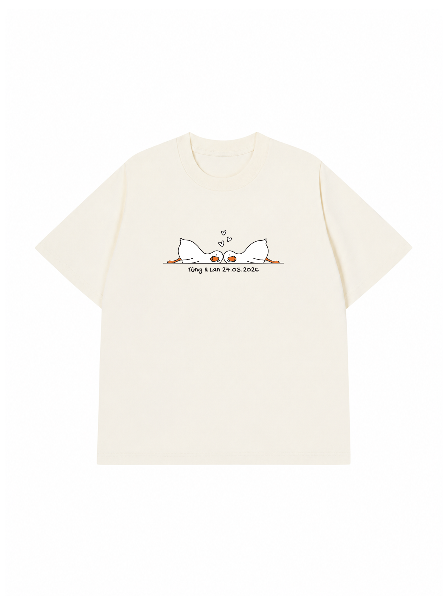 Áo Thun Custom Couple Minimal
