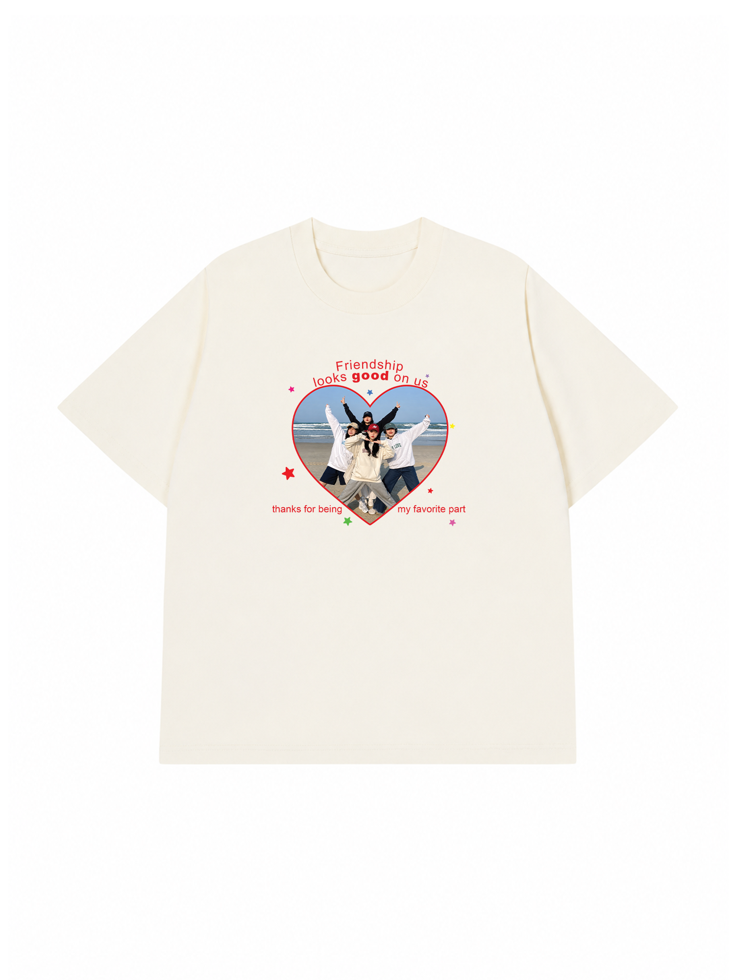 Áo Thun Custom Friend Heart