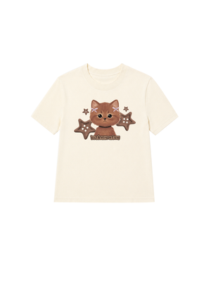Áo Thun Nữ Brown Cat