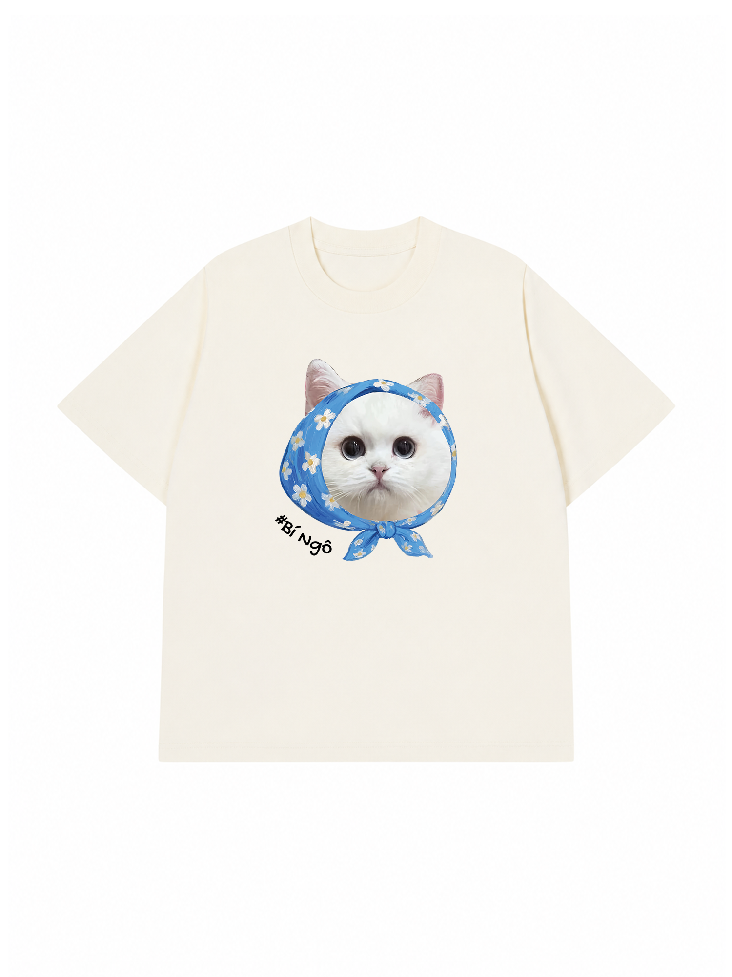 Áo Thun Custom Dog Cat With Bandana