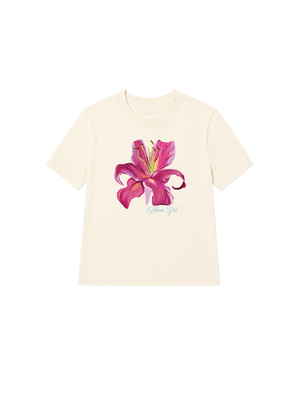 Áo Thun Nữ Bloom Girl Pink Lily