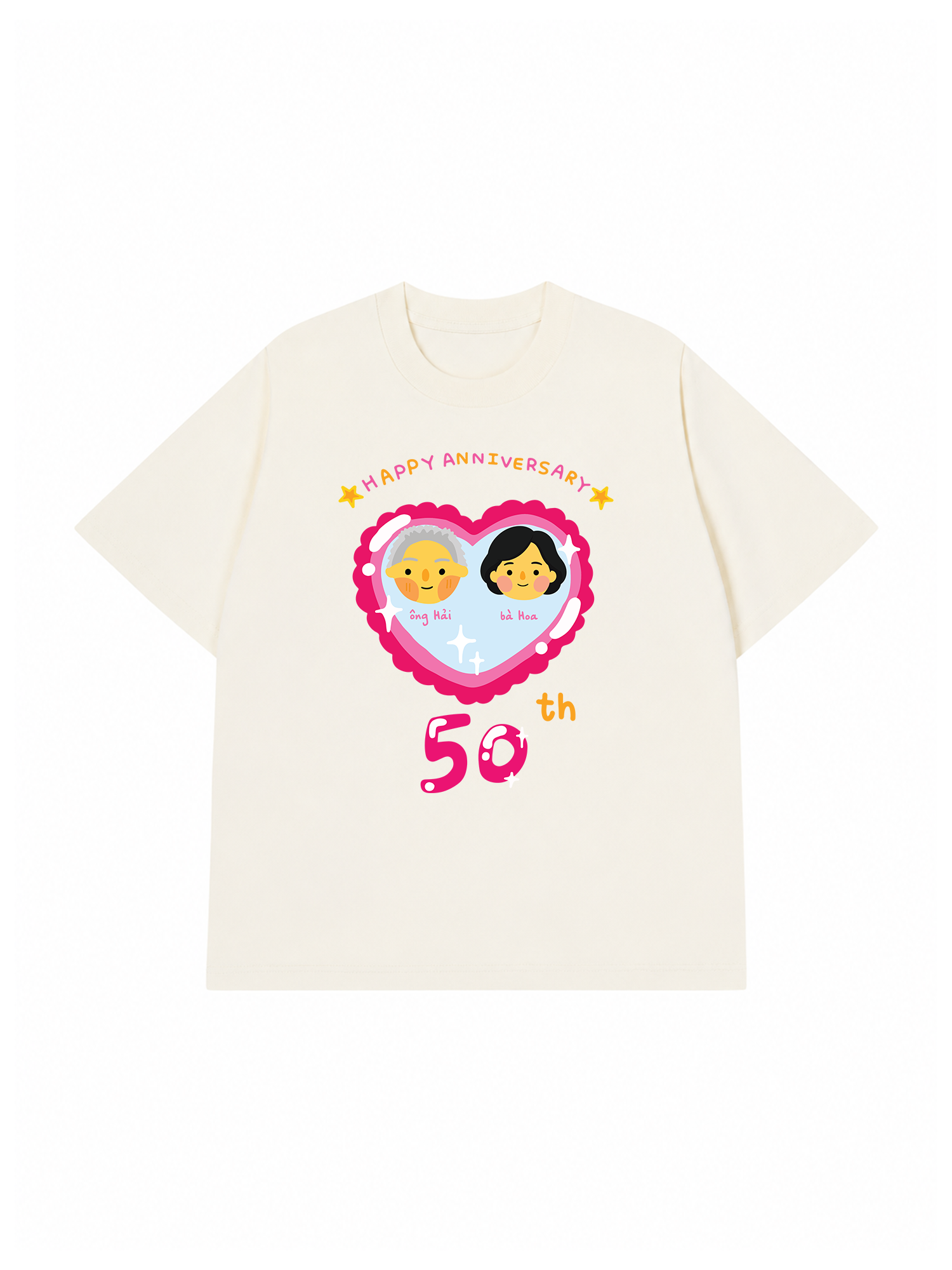Áo Thun Custom Happy Anniversary