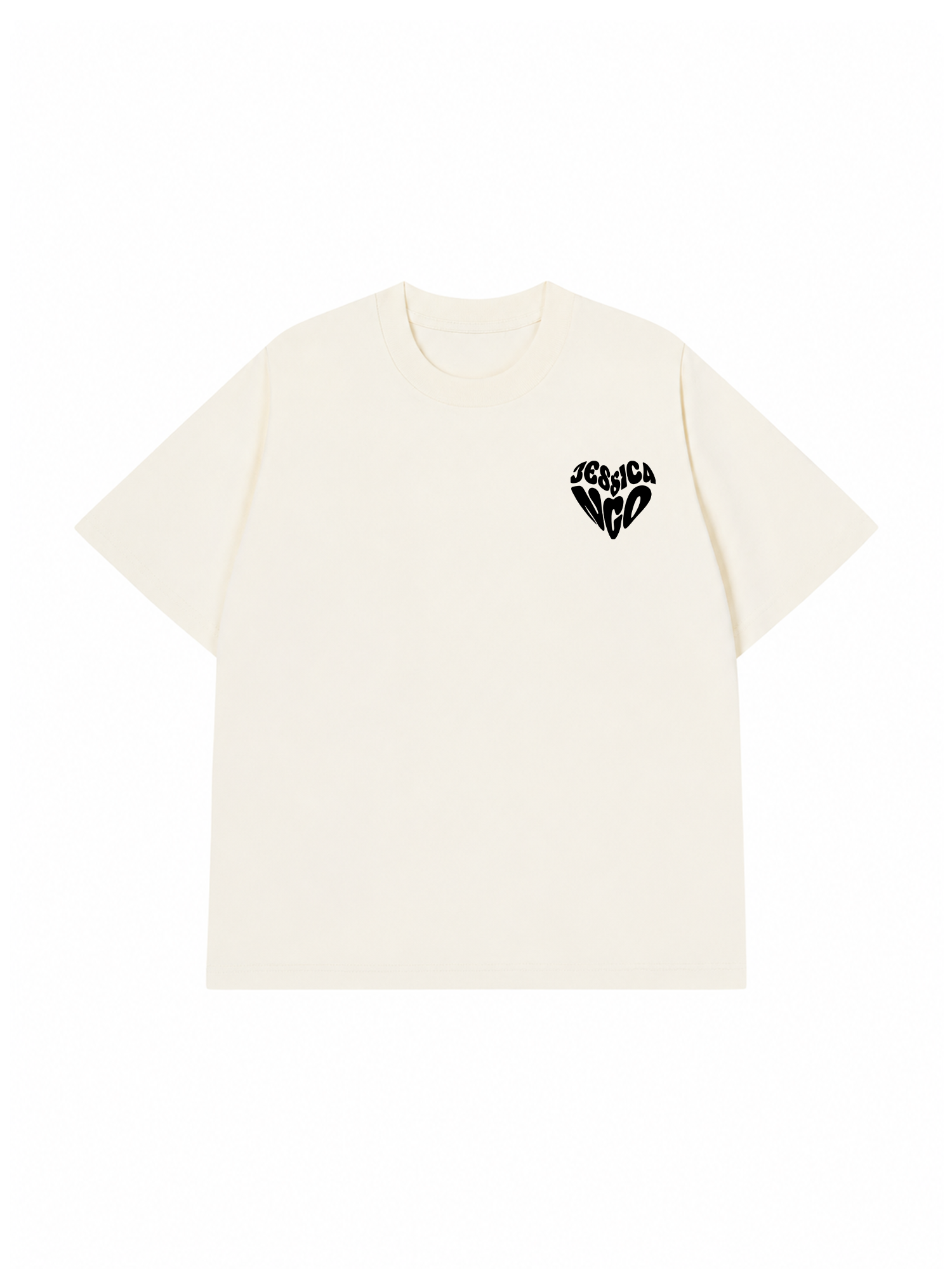 Áo thun Black&White Custom Heart Couple Name