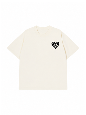 Áo thun Black&White Custom Heart Couple Name