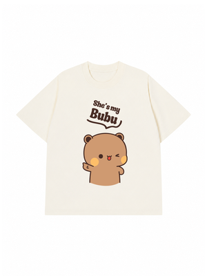 Áo Thun Custom Bubu & Dudu Couple Shirts Matching Bear T-Shirts