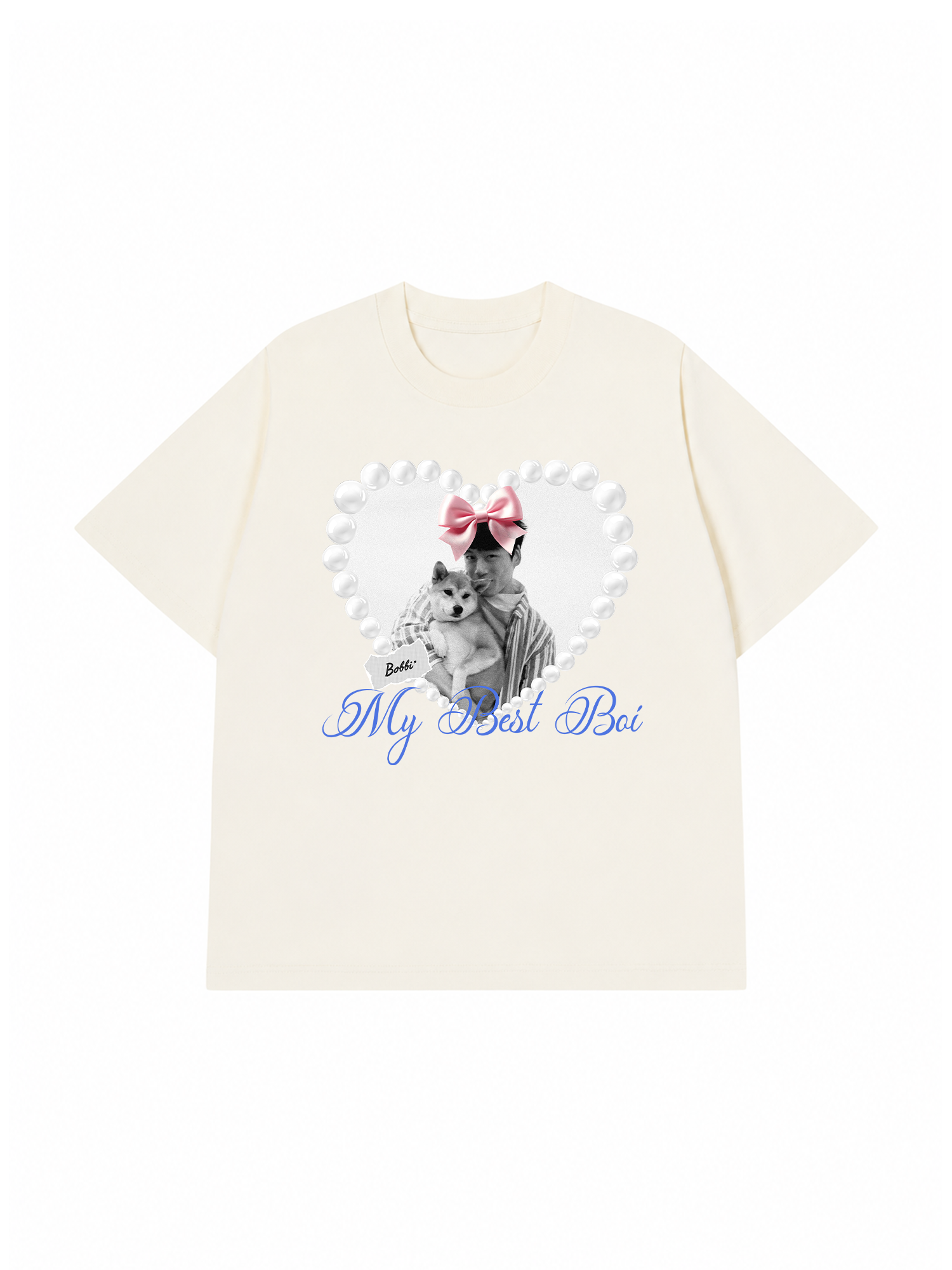Áo Thun Custom Pets Heart Pearl Shirt