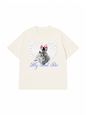Áo Thun Custom Pets Heart Pearl Shirt