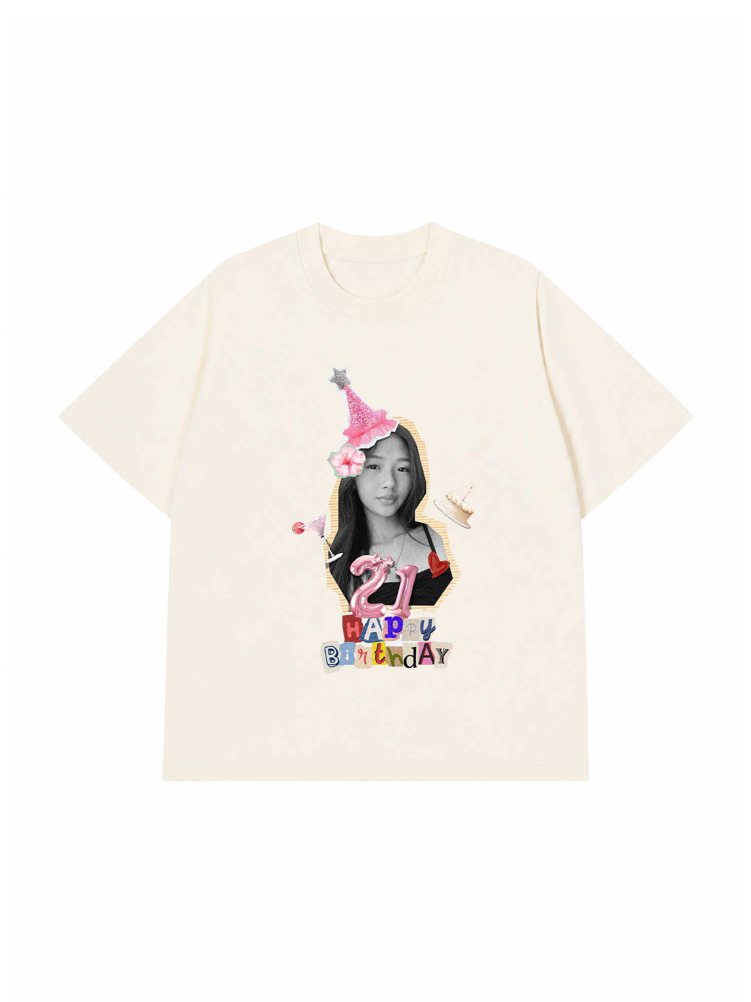 Áo Thun Custom Happy Birthday