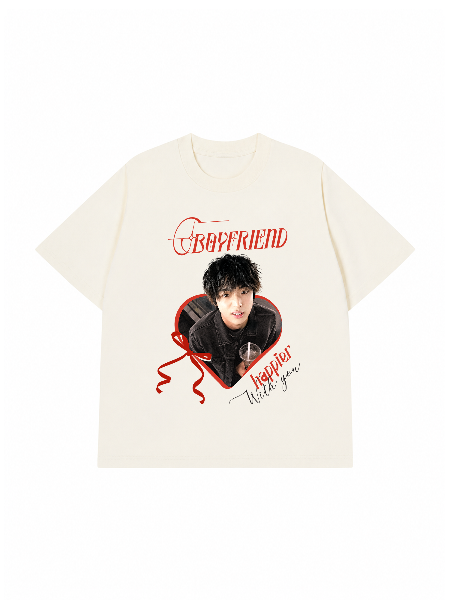 Áo Thun Custom Happier with you