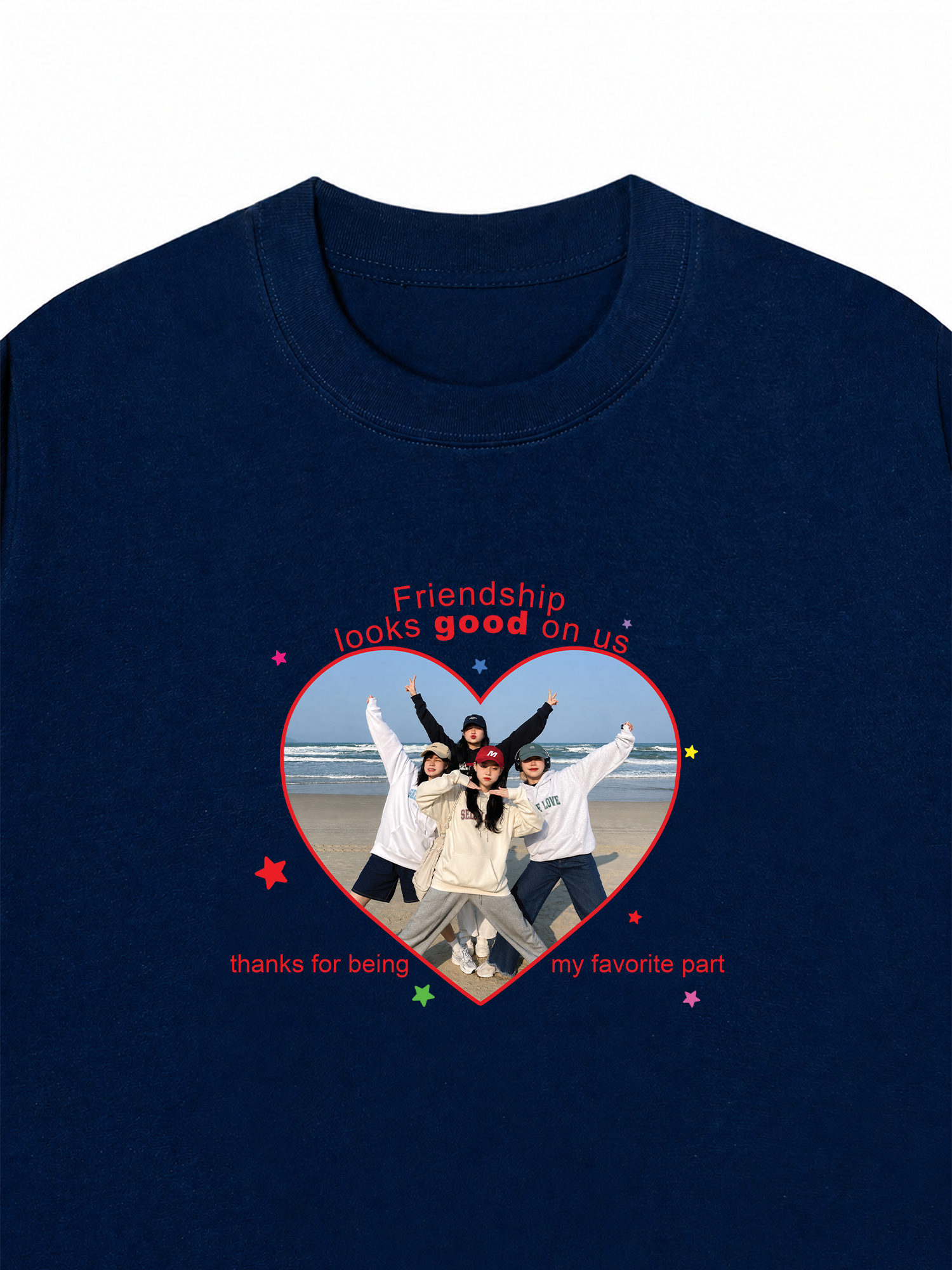 Áo Thun Custom Friend Heart