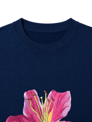 Áo Thun Nữ Bloom Girl Pink Lily