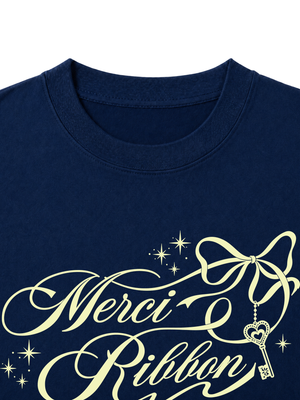 Áo Thun Nữ Merci Ribbon