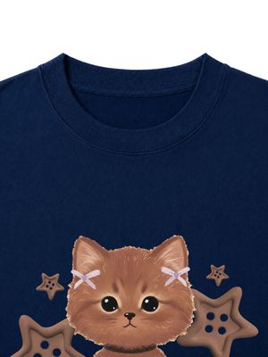Áo Thun Nữ Brown Cat