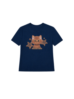 Áo Thun Nữ Brown Cat