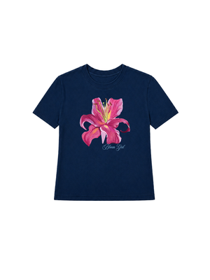 Áo Thun Nữ Bloom Girl Pink Lily
