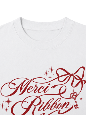 Áo Thun Nữ Merci Ribbon