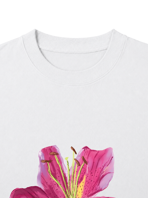Áo Thun Nữ Bloom Girl Pink Lily
