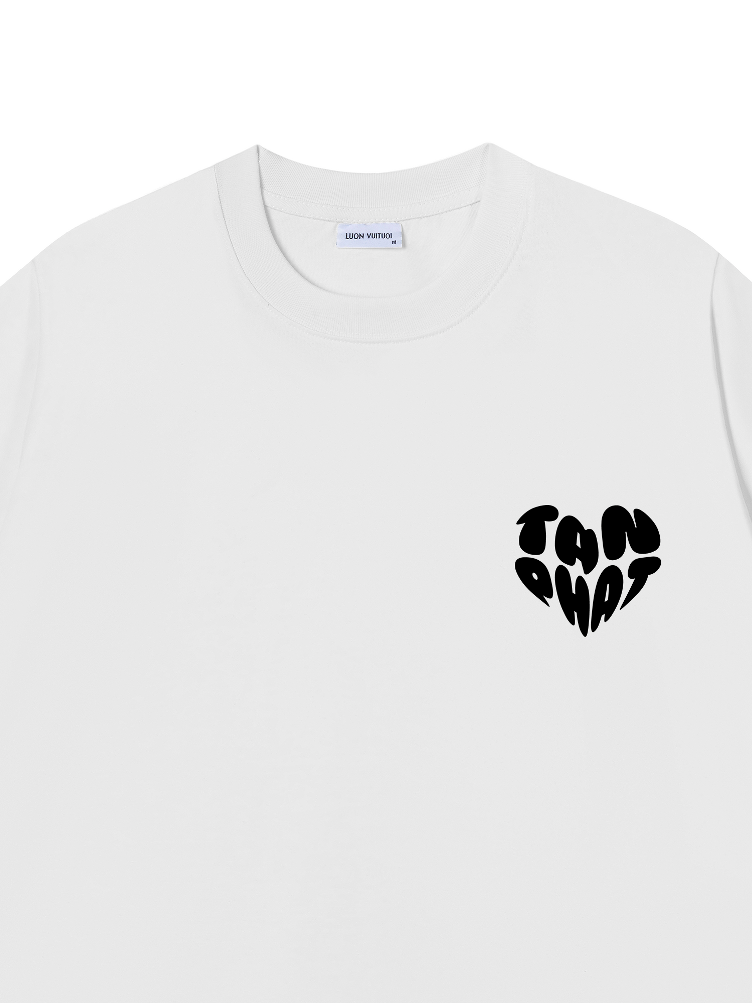 Áo thun Black&White Custom Heart Couple Name