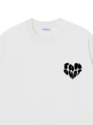 Áo thun Black&White Custom Heart Couple Name