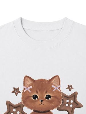 Áo Thun Nữ Brown Cat