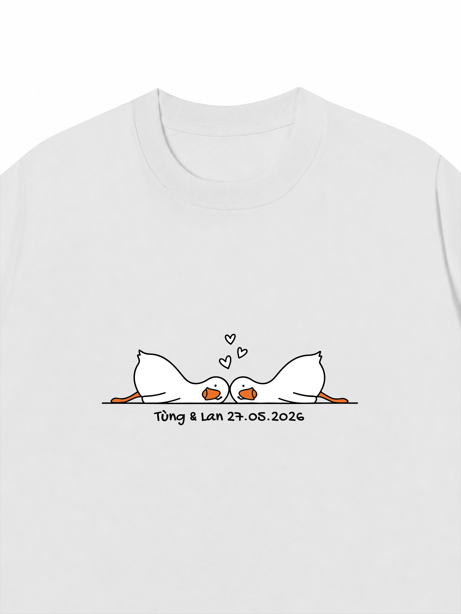 Áo Thun Custom Couple Minimal