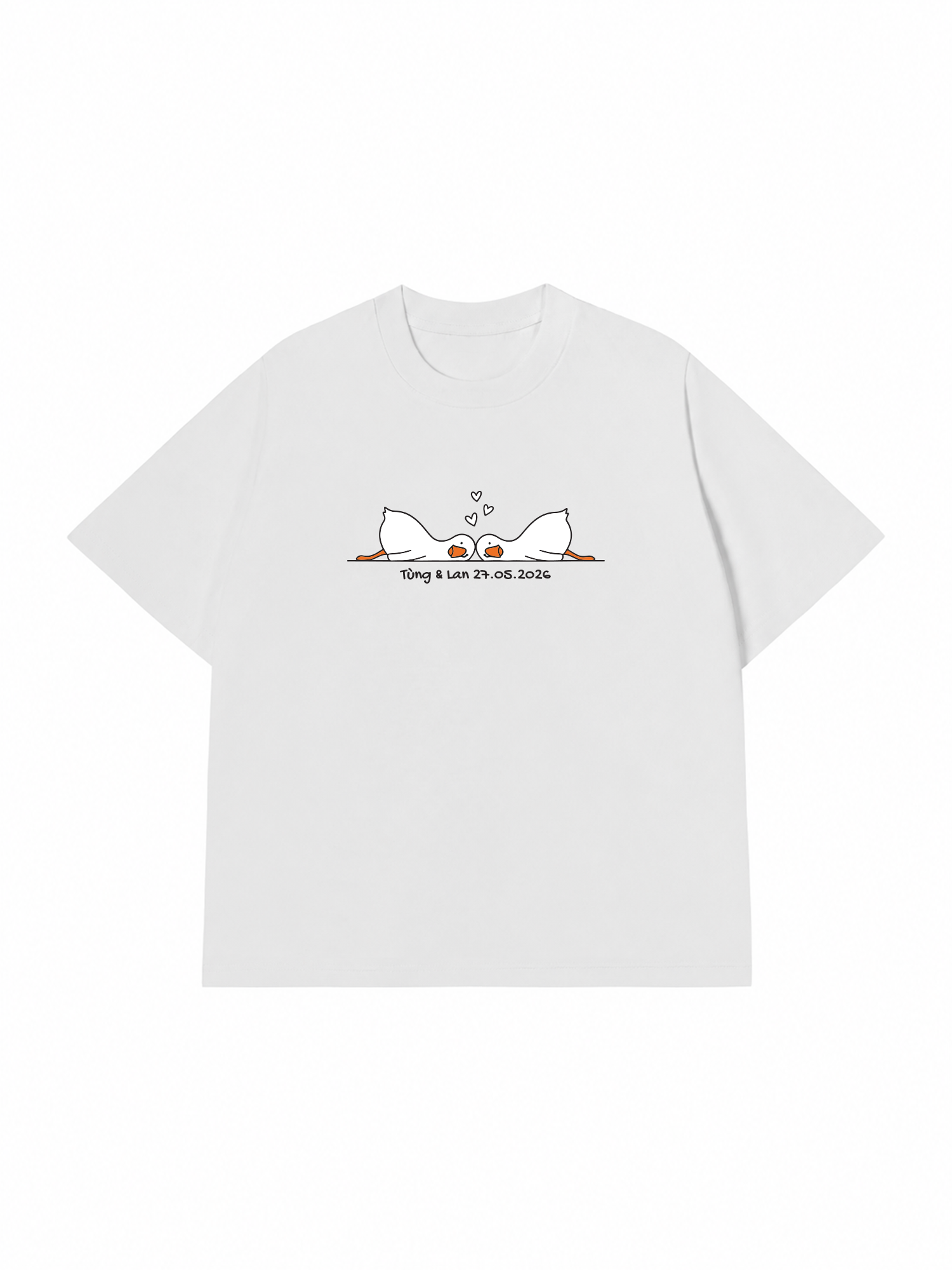 Áo Thun Custom Couple Minimal