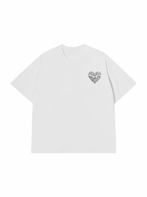 Áo Thun Silver glitter Custom Heart Custom Couple Name