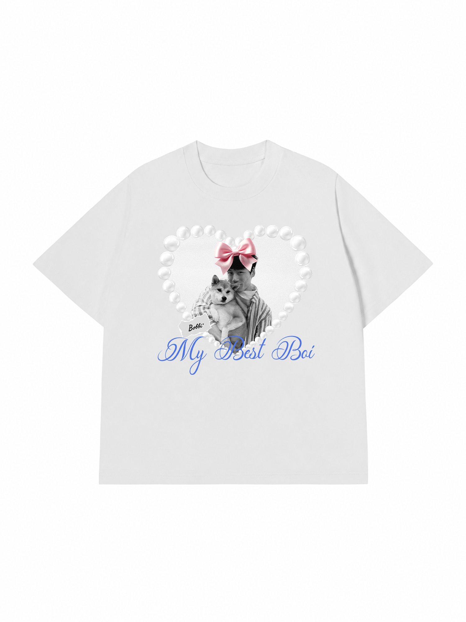 Áo Thun Custom Pets Heart Pearl Shirt